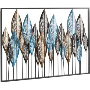 Home affaire Wanddekoobjekt "Feder", Wanddeko, Wanddekoration, aus Metall, Motiv Federn, Wohnzimmer