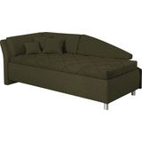 alina Schlafsofa "Lindsay", Bettkasten, Zierkissen-Set aus: 2 Stk. 40x40cm, 1 Stk. 30x30cm