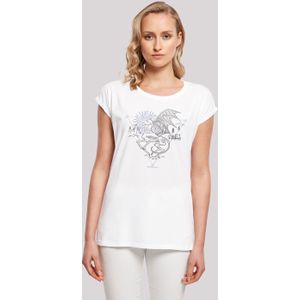 F4NT4STIC T-Shirt "Harry Potter Thestral Line Art", Print