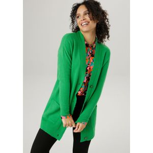 Aniston SELECTED Longstrickjacke, mit aufgesetzen Taschen