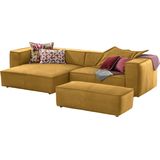 W.SCHILLIG Ecksofa "around-the-block, modern und elegant, bequem, L-Form", mit eleganter Biese, mit Federkern