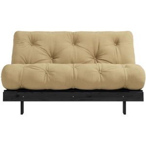 Karup Design Daybed "Roots Schlafsofa, Gästebett, Sofa inkl. Futonmatratze", Liegefläche 90/140/160 x200 cm, FSC zertifizierte Kiefer