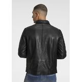 Bruno Banani Lederjacke "William", aus Lammnappaleder, mit Reißverschlusstaschen, schmal geschnitten