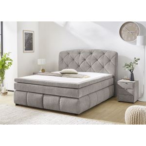 Jockenhöfer Gruppe Boxspringbett "Mila erhältlich in der Größe 180x200cm", Kaltschaumtopper, 7-Zonen-TTFK-Matratze, mehrere Härtegrade wählbar