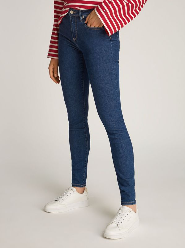 Tommy Hilfiger Skinny-fit-Jeans "COMO Skinny Regular Waist", mit Logo-Badge, in Knöchellänge