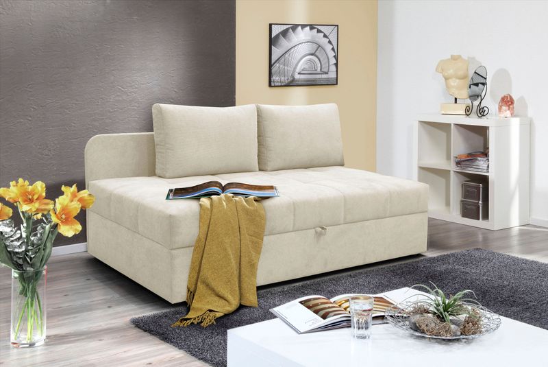 alina Schlafsofa "Marla", inkl. Stauraum und 2 Rückenkissen