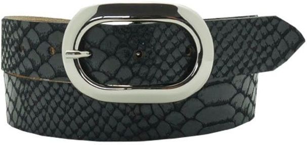 AnnaMatoni Ledergürtel, Mit Snake-Print, Prägung