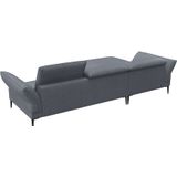 FLEXLUX Ecksofa "Salino, Funktionssofa mit Recamiere, Relaxsofa, Ecksofa", Sofa mit Arm- und Kopfteil-Verstellungen, Kaltschaum & Stahl-Wellen