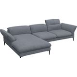 FLEXLUX Ecksofa "Salino, Funktionssofa mit Recamiere, Relaxsofa, Ecksofa", Sofa mit Arm- und Kopfteil-Verstellungen, Kaltschaum & Stahl-Wellen