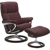 Stressless Relaxsessel "Mayfair", (Set, Relaxsessel mit Hocker), mit Hocker, mit Signature Base, Größe S, M & L, Gestell Braun