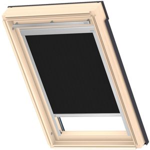VELUX Verdunklungsrollo "DBL M10 4249", verdunkelnd, Verdunkelung, ohne Bohren, in Führungsschienen, alufarbene Führungsschienen & Griffleiste