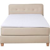 Home affaire Boxspringbett "Fargo", inkl. Topper, in 3 Matratzenarten, in Samt- oder Strukturstoff