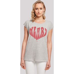 F4NT4STIC T-Shirt "Valentinstag Herz Rot", Print