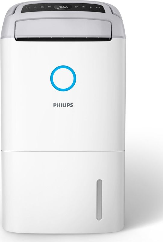 Philips Luftentfeuchter "u. Luftreiniger DE5305/11 5000 Series, mit Wäschetrockner-Modus", für 137 m³ Räume, Entfeuchtung 26,5 l/Tag, Tank 4 l, 2-Schichten-HEPA-Filtersystem, Luftreinigungsrate 270 m³/h