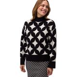 Zero Strickpullover "zero Pullover mit Rautenmuster", (1 tlg.), Plain/ohne Details
