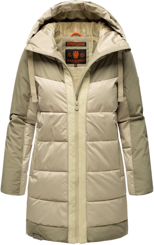 Navahoo Steppjacke "Samtkätzchen", mit Kapuze, Modischer, gesteppter Damen Winter Kurzmantel