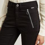 G-STAR Bikerhose "Biker Skinny Cargo", mit kontrastfarbenen Reißverschlüssen