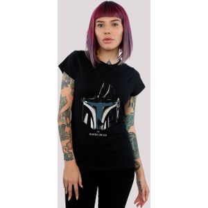 F4NT4STIC T-Shirt "Star Wars The Mandalorian Helm Silhouette", Print