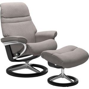 Stressless Relaxsessel "Sunrise", (Set, Relaxsessel mit Hocker), mit Signature Base, Größe L, Gestell Schwarz
