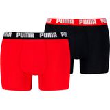 PUMA Boxershorts "PUMA MEN EVERYDAY BASIC BOXERS 2P", (2er Pack), mit Logobund