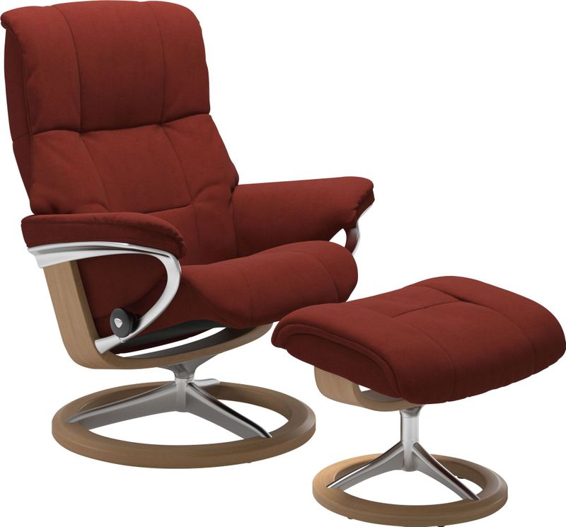 Stressless Relaxsessel "Mayfair", (Set, Relaxsessel mit Hocker), mit Hocker, mit Signature Base, Größe S, M & L, Gestell Eiche