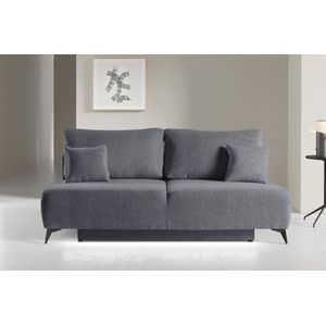 WERK2 Schlafsofa "Valerie mit Komfortsitz- und Liegehöhe, Breite 200cm,", bequemes 2-Sitzer Schlafcouch mit Bettkasten