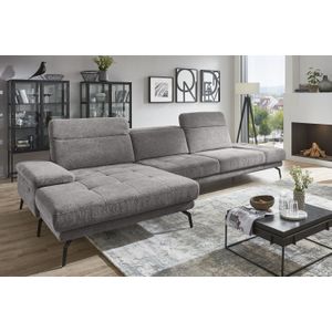 Die PlanBar Ecksofa "MP-IN20126 L-Form", mit Kopfteilverstellung, optional Sitztiefen- & Armteilverstellung