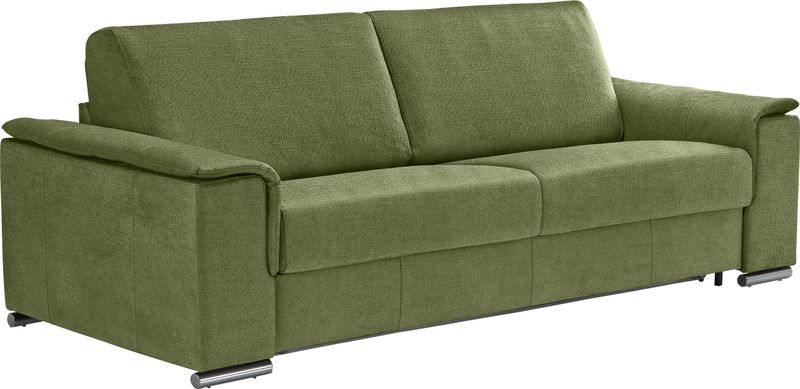 Egoitaliano Schlafsofa "Cecilia, modern & elegant, erstklassiger Sitzkomfort, Dauerschläfer", inkl. Matratze und hochwertigem Metallbettrahmen, toller Schlafkomfort