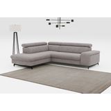 COTTA Ecksofa "Emma L-Form", Verstellbare Kopfstützen, optional mit Schlaffunktion und Bettkasten