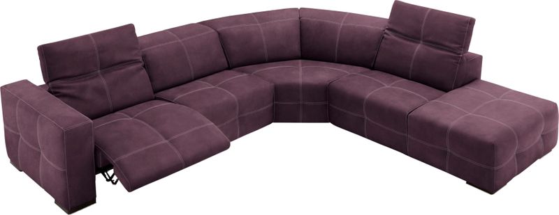 Egoitaliano Ecksofa "Sauvanne", wahlweise mit elektrischer Relaxfunktion, Kopfteilverstellung