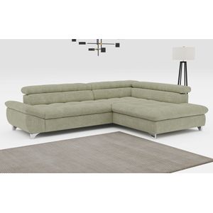 COTTA Ecksofa "Gemini L-Form", mit Kopfteilverstellung, wahlweise mit Bettfunktion