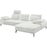 W.SCHILLIG Ecksofa "valentinoo, Designsofa, bequem, elegant und zeitlos, L-Form", (Set), inklusive Hocker, mit Sitztiefenverstellung, Breite 299 cm