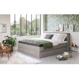 Home affaire Boxspringbett "Sacy", Boxbett inkl. Topper, 2 Matratzen, Härtegrade H2, H3 und H4 wählbar