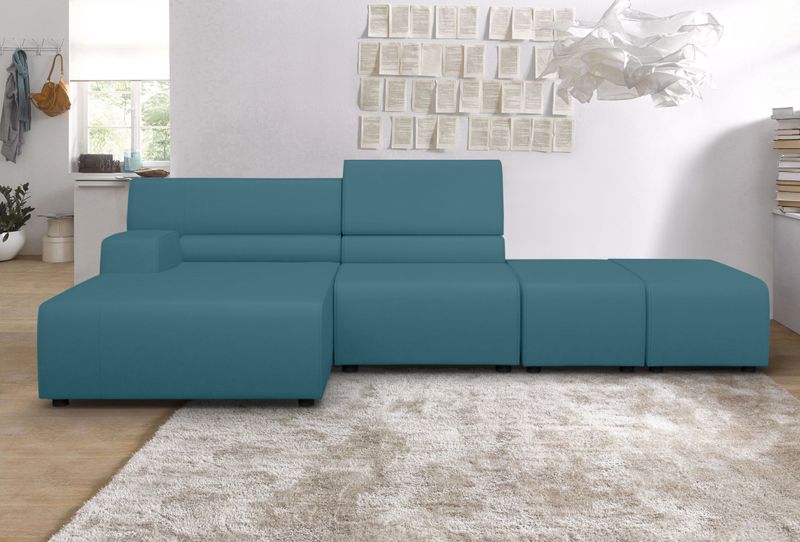 Egoitaliano Ecksofa "Babouche, Designsofa mit außergewöhnlichem Sitzkomfort zum Wohlfühlen"