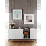 TemaHome Sideboard "Nina", Kommode, schwarz lackiertes Metallgestell; Breite 180 cm