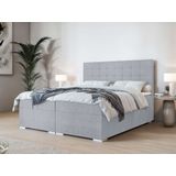 INOSIGN Polsterbett "Semla mit Matratze und Topper, in 3 Breiten (140, 160 und 180 cm)", Boxspringbett mit Kopfteil, Bettkasten, Matratze (BFK/TFK) und Topper
