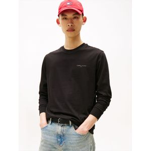 Tommy Jeans Langarmshirt "TJM SLIM CHEST LINEAR LS TEE EXT", Mit Rundhalsausschnitt
