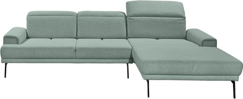 Musterring Ecksofa "MR 4580", mit Kopf- und Sitztiefenverstellung, Metallfuß chrom, 288 x 193/220cm