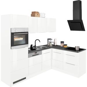 KOCHSTATION Winkelküche "KS-Brindisi Stellbreite 230/170 cm", wahlweise mit E-Geräten und Induktion, mit MDF-Fronten