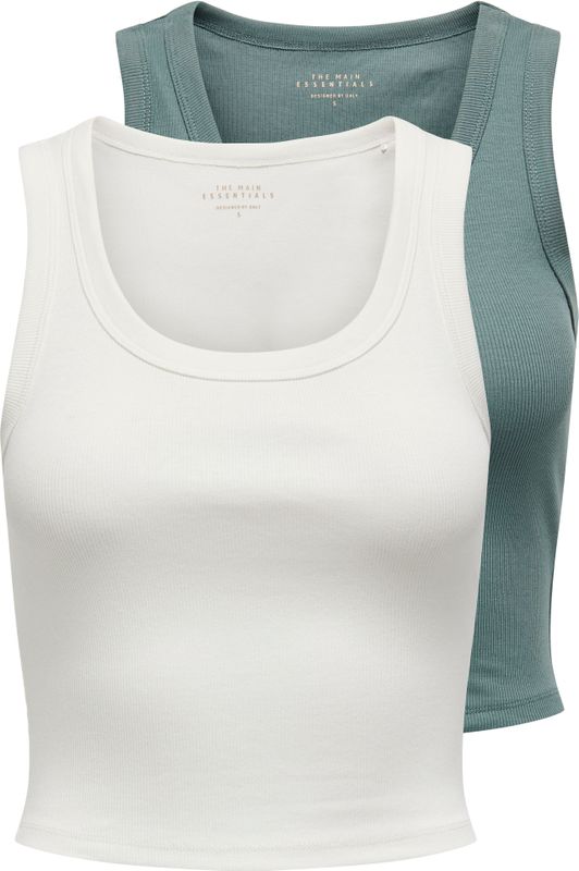 ONLY Tanktop "ONLEASY S/L TANK TOP JRS 2 PACK", (Set, 2 tlg.)