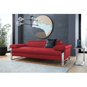 W.SCHILLIG 2-Sitzer "finn", German Design Award 2016, Fußgestell Chrom glänzend, Breite 210 cm