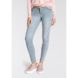 Tamaris Skinny-fit-Jeans, schmale Beinform, normale Leibhöhe, 5-Pocket-Form, Used-Waschung