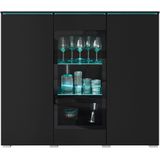 INOSIGN Highboard, Highboard Vera (1 St) mit 4 Türen, 9 Fächern, verglasten Türen