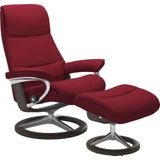 Stressless Relaxsessel "View", (Set, Relaxsessel mit Hocker), mit Signature Base, Größe L,Gestell Wenge