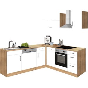 KOCHSTATION Winkelküche "KS-Colmar", mit E-Geräten, Stellbreite 210/210 cm