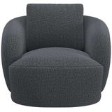FLEXLUX Sessel "Torino, rund, drehbar, Einzelsofa, Polstersessel,", Modernes, organisches Sessel-Design, Kaltschaum, Wellenunterfederung