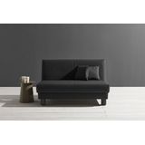 ell + ell Schlafsofa "Enny", Liegefläche Breite 120 oder 140 cm, Liegehöhe 40 cm, Füße schwarz