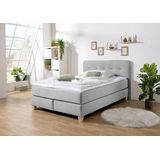 Home affaire Boxspringbett "Fargo", inkl. Topper, in 3 Matratzenarten, in Samt- oder Strukturstoff