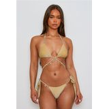Moda Minx Bikini-Hose "Lumiere Seychelles", mit Glitzersteinchen und Anhängern