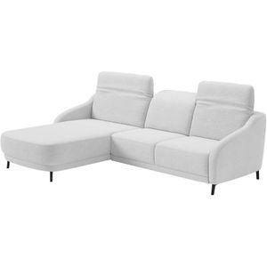 sit&more Ecksofa "Blues L-Form", wahlweise mit Klapptisch und USB